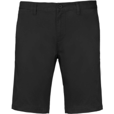 KARIBAN Férfi mosott hatású bermuda, Kariban KA750, Black-38