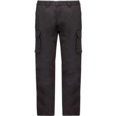 KARIBAN férfi oldalzsebes sztrecs nadrág KA744, Dark Grey-50
