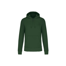KARIBAN Férfi organikus kapucnis pulóver, Kariban KA4027, Forest Green-XL