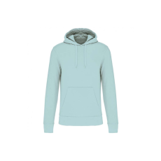 KARIBAN Férfi organikus kapucnis pulóver, Kariban KA4027, Ice Mint-3XL