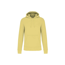 KARIBAN Férfi organikus kapucnis pulóver, Kariban KA4027, Lemon Yellow-3XL férfi pulóver, kardigán