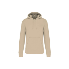 KARIBAN Férfi organikus kapucnis pulóver, Kariban KA4027, Light Sand-5XL férfi pulóver, kardigán