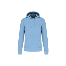 KARIBAN Férfi organikus kapucnis pulóver, Kariban KA4027, Sky Blue-L