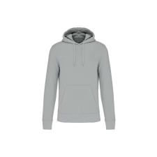 KARIBAN Férfi organikus kapucnis pulóver, Kariban KA4027, Snow Grey-2XL férfi pulóver, kardigán