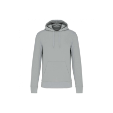 KARIBAN Férfi organikus kapucnis pulóver, Kariban KA4027, Snow Grey-4XL