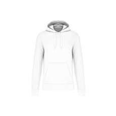 KARIBAN Férfi organikus kapucnis pulóver, Kariban KA4027, White-2XL