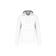 KARIBAN Férfi organikus kapucnis pulóver, Kariban KA4027, White-3XL férfi pulóver, kardigán