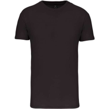 KARIBAN Férfi organikus rövid ujjú póló, Kariban KA3025IC, Dark Grey-M férfi póló