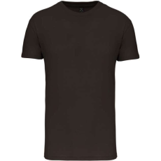 KARIBAN Férfi organikus rövid ujjú póló, Kariban KA3025IC, Dark Khaki-S