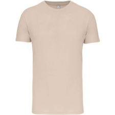 KARIBAN Férfi organikus rövid ujjú póló, Kariban KA3025IC, Light Sand-2XL férfi póló