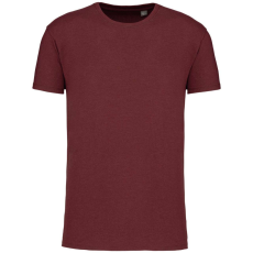 KARIBAN Férfi organikus rövid ujjú póló, Kariban KA3025IC, Wine Heather-M