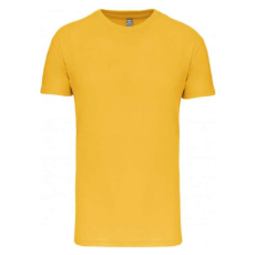 KARIBAN Férfi organikus rövid ujjú póló, Kariban KA3025IC, Yellow-XL