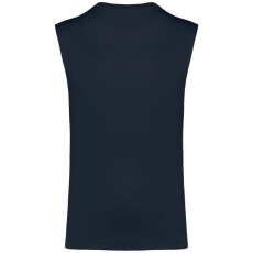 KARIBAN Férfi organikus széles vállú ujjatlan póló, Kariban KA3022IC, Navy-3XL