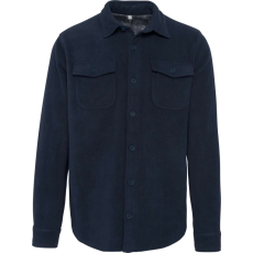 KARIBAN Férfi polár felső sherpa béléssel, Kariban KA582, Navy/Storm Grey-3XL