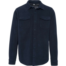 KARIBAN Férfi polár felső sherpa béléssel, Kariban KA582, Navy/Storm Grey-4XL férfi pulóver, kardigán