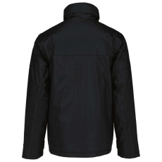 KARIBAN Férfi rejtett kapucnis kabát levehető ujjakkal, Kariban KA693, Black-XL
