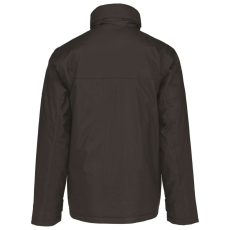 KARIBAN Férfi rejtett kapucnis kabát levehető ujjakkal, Kariban KA693, Dark Grey-3XL