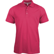 KARIBAN Férfi rövid ujjú galléros piké póló, Kariban KA241, Fuchsia-3XL