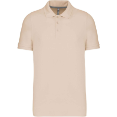 KARIBAN Férfi rövid ujjú galléros piké póló, Kariban KA241, Light Sand-2XL