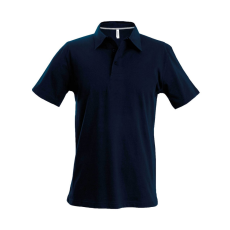 KARIBAN Férfi rövid ujjú galléros piké póló, Kariban KA241, Navy-3XL