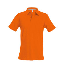 KARIBAN Férfi rövid ujjú galléros piké póló, Kariban KA241, Orange-3XL férfi póló