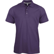 KARIBAN Férfi rövid ujjú galléros piké póló, Kariban KA241, Purple-L férfi póló