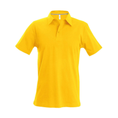 KARIBAN Férfi rövid ujjú galléros piké póló, Kariban KA241, Yellow-2XL