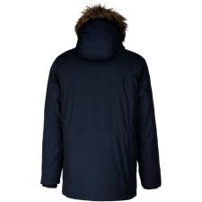 KARIBAN Férfi téli kapucnis bélelt kabát, Kariban KA621, Navy-4XL férfi kabát, dzseki