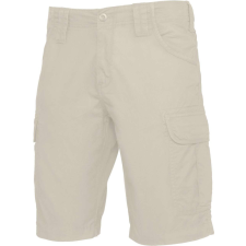 KARIBAN Férfi többzsebes rövidnadrág, Kariban KA766, Beige-50 férfi rövidnadrág