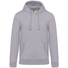 KARIBAN Férfi vastag kapucnis pulóver, Kariban KA489, Oxford Grey-S