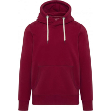 KARIBAN Férfi vastag kapucnis pulóver, Kariban KV2308, Vintage Dark Red-3XL