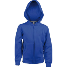 KARIBAN Gyermek cipzáras kapucnis pulóver, Kariban KA455, Light Royal Blue-6/8 gyerek pulóver, kardigán
