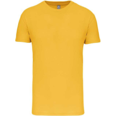 KARIBAN Gyermek kereknyakú organikus pamut póló, Kariban KA3027IC, Yellow-6/8