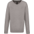 KARIBAN Gyermek V-nyakú pulóver, Kariban KA9109, Grey Melange-6/8