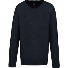 KARIBAN Gyermek V-nyakú pulóver, Kariban KA9109, Navy-10/12 gyerek pulóver, kardigán
