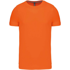 KARIBAN jersey rövid ujjú férfi póló KA356, Orange-L