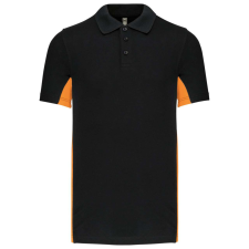 KARIBAN KA232 FLAG - SHORT-SLEEVED TWO-TONE POLO SHIRT L munkaruha