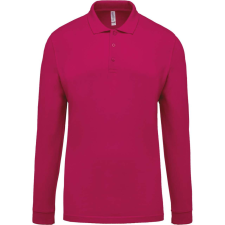 KARIBAN KA256 MEN&#039;S LONG-SLEEVED PIQUÉ POLO SHIRT L munkaruha