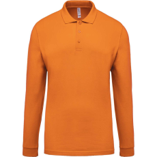 KARIBAN KA256 MEN'S LONG-SLEEVED PIQUÉ POLO SHIRT S