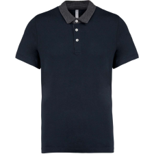 KARIBAN KA260 MEN'S TWO-TONE JERSEY POLO SHIRT 2XL munkaruha