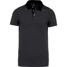 KARIBAN KA260 MEN'S TWO-TONE JERSEY POLO SHIRT L munkaruha