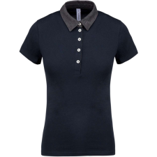 KARIBAN KA261 LADIES&#039; TWO-TONE JERSEY POLO SHIRT 2XL munkaruha