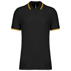 KARIBAN KA272 MEN'S SHORT-SLEEVED POLOSHIRT WITH CONTRASTING PIPING 3XL