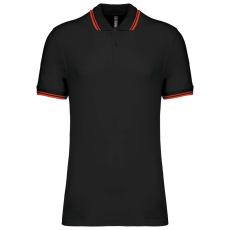 KARIBAN KA272 MEN'S SHORT-SLEEVED POLOSHIRT WITH CONTRASTING PIPING L