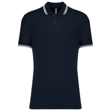 KARIBAN KA272 MEN'S SHORT-SLEEVED POLOSHIRT WITH CONTRASTING PIPING S