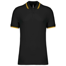 KARIBAN KA272 MEN&- 039;S 2 STRIPED SHORT SLEEVED POLOSHIRT M férfi póló