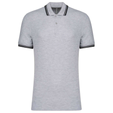 KARIBAN KA272 MEN&- 039;S 2 STRIPED SHORT SLEEVED POLOSHIRT S férfi póló
