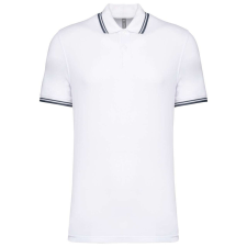 KARIBAN KA272 MEN&amp;- 039;S 2 STRIPED SHORT SLEEVED POLOSHIRT S férfi póló