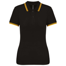 KARIBAN KA273 LADIE&- 039;S 2 STRIPED SHORT SLEEVED POLOSHIRT XS munkaruha