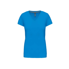 KARIBAN KA381 NŐI RÖVID UJJÚ V-NYAKÚ PÓLÓ S munkaruha